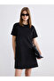 Esvab • Modern & Distinctive Stoned A-Line Mini Suede Look Dress