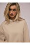 Women's Hooded Sweatshirt 3 Yarn 100% Organic Cotton Oversize Fit Unprinted - 5