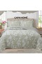 Ruffled Dila Printed Stone Wash Micro Soft Double Bedspread - 2
