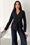 Belt Buckle V-Neck Shirt – Noble - 3
