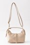 Nudea Soft Leather Look Adjustable Strap Women's Mink Baguette Crossbody Bag - 2