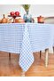140X180Cm 1 Piece Set, Modern Simple Blue Small Plaid Tablecloth, Japanese and Korean Style Minimali - 7