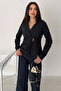 Belt Buckle V-Neck Shirt – Noble - 2