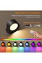 2 pieces 9 Colors 360° Rotation Wall Lamp Mounted Night Lights RGB LED Up Down Remote Rechargeable W