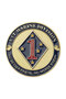 Gold United States 1st Marine Division Souvenir Golden Plated Coin No Better Friend,No Worse Enemy C - 6
