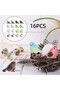 16PCS 16PCS Miniature Bird Figurines Mini Resin Birds Decorative for Potted Plant Garden Decor Dollh - 8