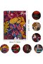20x25cm MULTI Indian Fabric,7 PCS Ethnic Linen Fabric,50 x 40cm/ 20 x 16 Inches Vintage Fat Quarters - 4