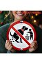 20x20 2D Flat, 1pc Funny No Dogs Pooping Allowed Sign - Red Prohibition Circle with Dog Graphic - Do - 2