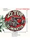 20x20 2D Flat, 1pc ZZ Top Eliminator Hot Rod Car Tin Sign - Vintage Heavy Metal Decor - Retro Red & - 3