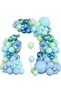 Other As Picture 122-Piece Ocean-Themed Party Balloon Arch Kit, Light Blue, Teal, Lime Green Balloon - 7