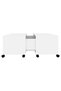 Coffee table, white, 75x75x38 cm, chipboard - 5