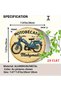 20x20 2D Flat 1pc Motobecane Round Aluminum Sign, Style Metal Tin Sign - Vintage Motorcycle Rustic - 2