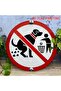 20x20 2D Flat, 1pc Funny No Dogs Pooping Allowed Sign - Red Prohibition Circle with Dog Graphic - Do - 6