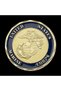 Gold United States 1st Marine Division Souvenir Golden Plated Coin No Better Friend,No Worse Enemy C - 4