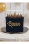 3pcs Gold "Birthday 3pcs Queen" PMMA Cake Topper - Modern Letter Decor for Birthday/Christmas, Bakin - 3