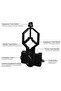 VIKEFON 1PCS Cell Phone Stand Adapter Clip Mount Binocular Monocular Spotting Scope Telescope Phone - 5