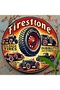 Round 20X20CM 2D Flat, 1pc Vintage Firestone Tire Metal Wall Art Sign - 8x8 Inch Retro Aluminum Deco