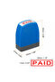 1pc 1/2pcs Financial Self ink Stamp Paid Self Inking Office Message Business Stamp Style With Red In - 3