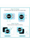 Blue black 1PC Mini Aquarium Glass Cleaner Scratch-resistant Glass Cleaner Magnetic Brush for small - 4