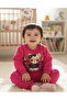 Girl's 3-Thread Tracksuit Set with Teddy Bear - 2