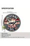 Round 20X20CM [Vintage Metal Sign] Vintage 8-Inch Round Metal Sign - "MUSTANG 577° 957° OIL" with Ru - 4