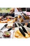 Metal Frying Tongs with Silicone Tips, Black Color, New Serving Tongs, 23 cm - 4