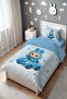 Blue Pofi Patterned Single Baby Kids Bedding Set with Trolley - 3