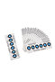 50Pcs Testing 10%-60% Humidity In Closed Containers Test Paper Card Blue Six-point Humidity Indic... - 3