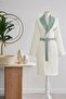 Palma Family Bathrobe Set - Cream Green - 2