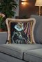 Cushion Cover 45X45 cm Babyface Fabric Double Sided Tassel Digital Printing
