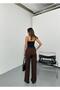 New Season Woven Fabric Pants with Elastic Back and Tube-Style Cuffs - 4