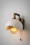 Modern Concrete Look Decorative Wall Sconce |   Living Room Bedroom Chain Switch Lighting |   E27 - 2