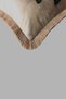 Cushion Cover 45X45 cm Babyface Fabric Double Sided Light Beige Tasseled Digital Printing - 3