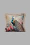 Cushion Cover 45X45 cm Babyface Fabric Double Sided Light Beige Tasseled Digital Printing - 5