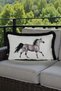 Throw Pillow Cover 35X50 cm Babyface Fabric Double Sided Black Tassel Digital Printing