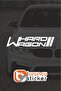 Hard Wagon - Car Lettering-Car Window Lettering-Vehicle Sticker-Motorcycle Sticker - Label Sticker 20X4 cm