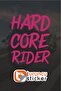 Hard Core Rider Sticker - Motorcycle - Helmet - Laptop - Motor - Car Sticker - 5X19,5 cm