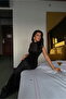 Black Elspeth Sequin Detail Long Dress Ate-4013 - 3
