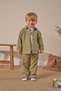 Baby Boy 3-Piece Top and Bottom Set Seasonal Printed T-Shirt Khaki - 2