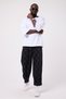 Unisex Street Style Baggy Trousers with Cuff Detail