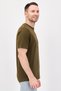 Men Sportswear Fit Short Sleeve Outdoor T-Shirt, Dark Olive - 4