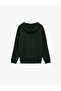 Long Sleeve Kangaroo Pocket Fleece-Lined New Year Themed Embroidered Hooded Sweatshirt - 2