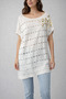 Twomail Perforated Laser Cut Knitwear Blouse - 2