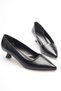 Black Women's Daily Short Heeled Stiletto Shoes Bp20Ms03A - 3