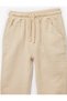 Cotton Lace-Up Waist Muslin Fabric Basic Jogger Pants - 4