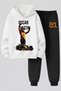 Oscar Piastri Printed 3-Yarn Quality Sweatshirt and Trackpants F1 Kids' Top-Bottom Set