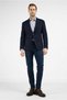 Navy Blue Swallow Collar Plain Slim Fit 6 Drop Jacket 1002255159