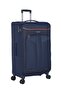 Unisex Soft Travel Bag Medium Luggage Trolley Polyester Lightweight Expandable 4 Double Spin