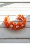 Bridesmaid Crown, Bridal Henna Night Bridesmaid Crown with Orange Laser Roses, Bachelorette Party Bride 10 Pieces - 2