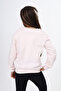 Girl's Relax Fit Crew Neck Embroidered Printed Sweatshirt - 2 Yarns - 5